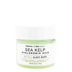  Vitamins and Sea Beauty - Sea Kelp & Hyaluronic Acid Bouncy Sleep Mask - Maska na Noc z Kwasem Hialuronowym i Algami - 170g