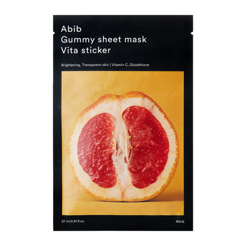 Abib - Gummy Sheet Mask Vita Sticker - Rozświetlająca Maska w Płachcie - 27ml