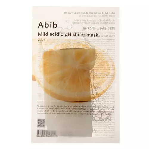 Abib - Mild Acidic pH Sheet Mask Yuja Fit - Rewitalizująca Maska w Płachcie - 30ml