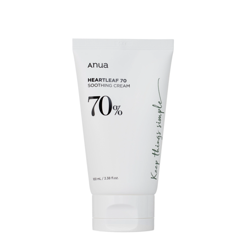 Anua - Heartleaf 70% Soothing Cream - Łagodzący Krem do Twarzy z Pstrolistką - 100ml