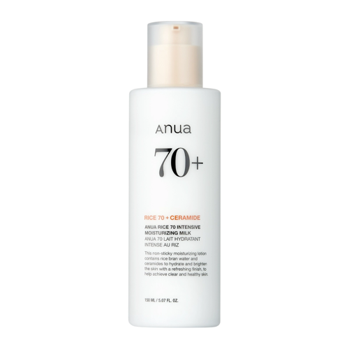 Anua - Rice 70 Intensive Moisturizing Milk - Intensywnie Nawilżający Lotion do Twarzy - 150ml