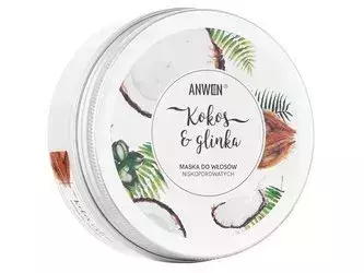 Anwen - Kokos i Glinka - Maska do Włosów Niskoporowatych - 200ml