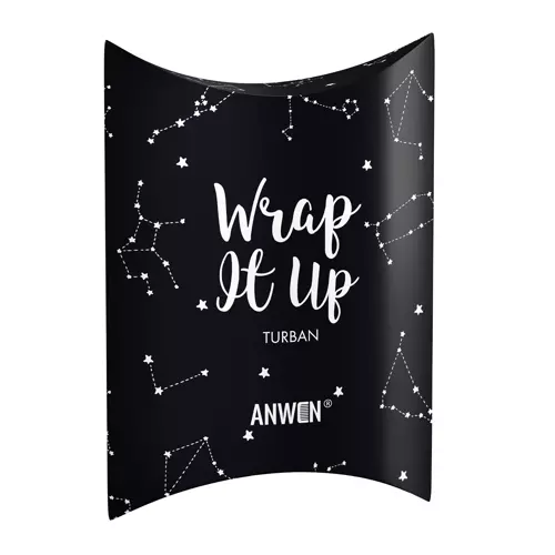 Anwen - Wrap It Up - Bawełniany Turban do Włosów - Czarny