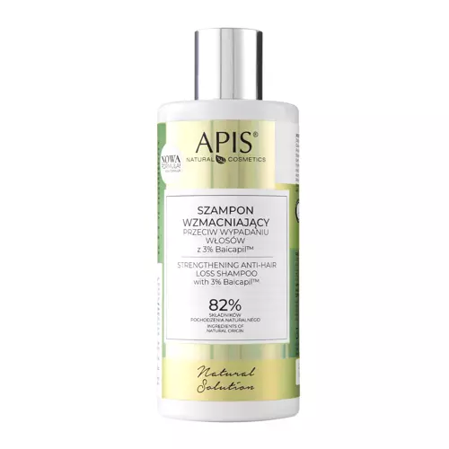 Apis - Natural Solution - Szampon Wzmacniający Przeciw Wypadaniu Włosów z 3% Baicapil™ - 300ml