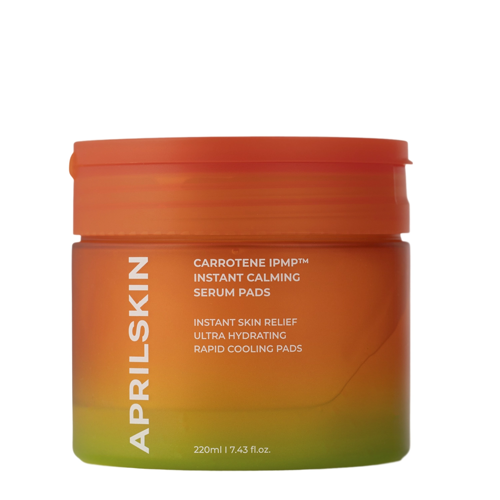 Aprilskin - Carrotene IPMP Instant Calming Serum Pads - Kojące Płatki do Twarzy - 80szt/220g