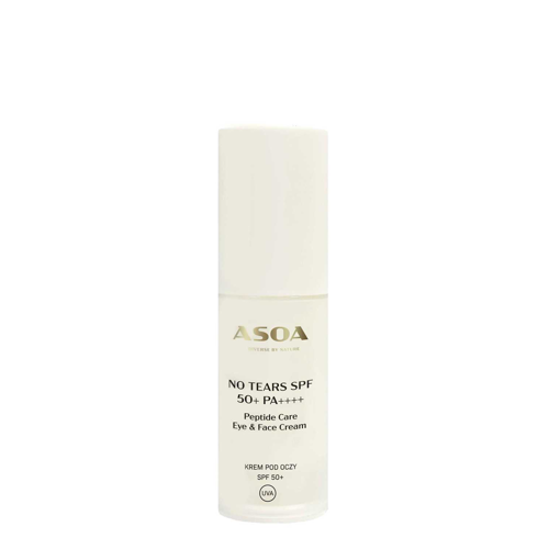 Asoa - No Tears SPF 50+ PA++++ Peptide Care Eye and Face Cream - Krem pod Oczy - 30ml