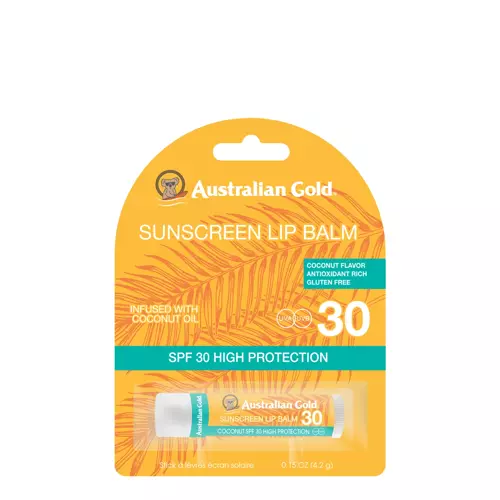 Australian Gold - Lip Balm Moisture Max SPF30 - Nawilżający Balsam do Ust z Filtrem Ochronnym SPF30 - 4,2g