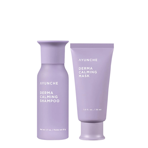 Ayunche - Derma Calming Mini Kit - Zestaw Kojących Produktów do Skóry Głowy - Mini - 50g+30ml