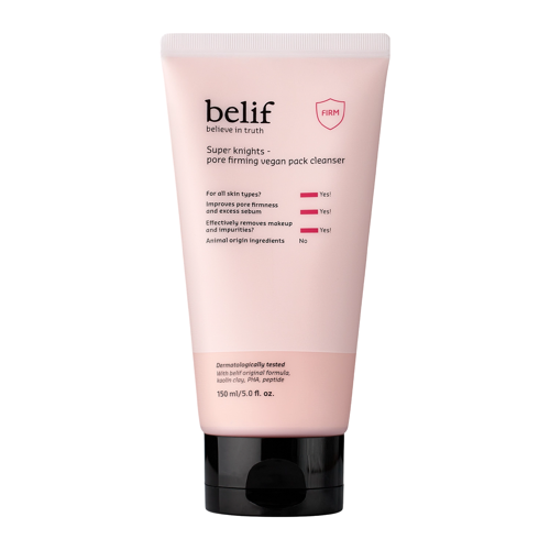 Belif - Super Knights Pore FIrming Vegan Pack Cleanser - Oczyszczająca Pianka do Twarzy - 150ml