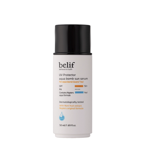 Belif - UV Protector Aqua Bomb Sun Serum SPF50+ PA++++ - Nawilżający Krem z Filtrem do Twarzy - 50ml