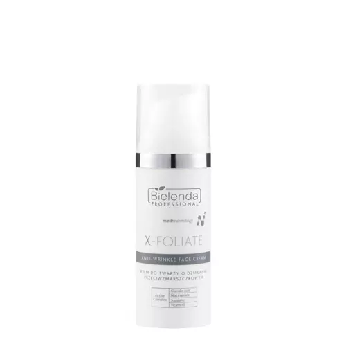 Bielenda Professional - X-Foliate - Anti-Wrinkle Face Cream - Krem do Twarzy o Działaniu Przeciwzmarszczkowym - 50ml