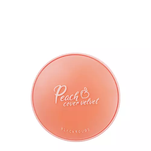Black Rouge - Peach Cover Velvet Cushion SPF50+/PA++++ - Kryjący Podkład w Poduszce - Peach Toktok - 14g