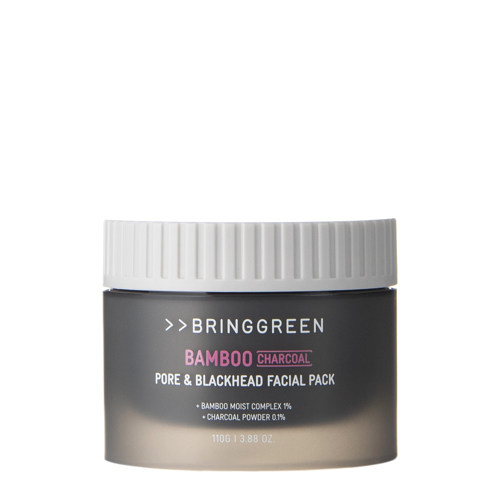 Bring Green - Bamboo Charcoal Pore & Blackhead Facial Pack - Maska do Twarzy z Węglem Aktywnym - 110g