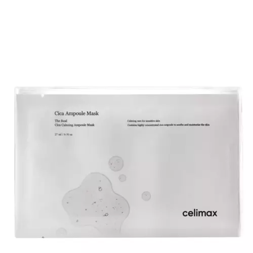 Celimax - The Real Cica Calming Mask - Maska w Płachcie z Wyciągiem z Wąkroty Azjatyckiej - 5x27ml