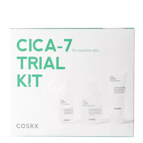 Cosrx - CICA-7 Relief Kit - 3 Step - Łagodzący Zestaw do Skóry Wrażliwej
