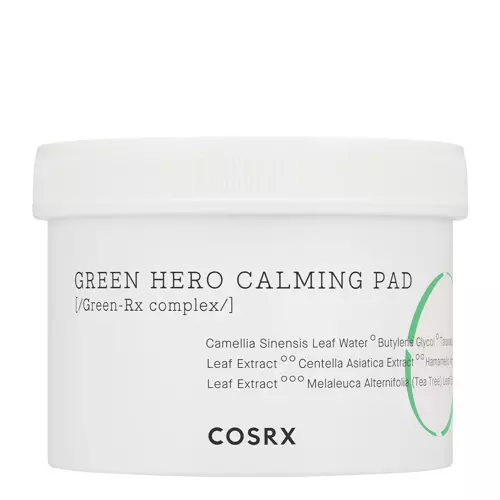 Cosrx - One Step Green Hero Calming Pad - Łagodzące Płatki do Twarzy - 70szt