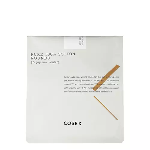 Cosrx - Pure 100% Cotton Rounds - Miękkie Okrągłe Płatki Bawełniane - 80szt			