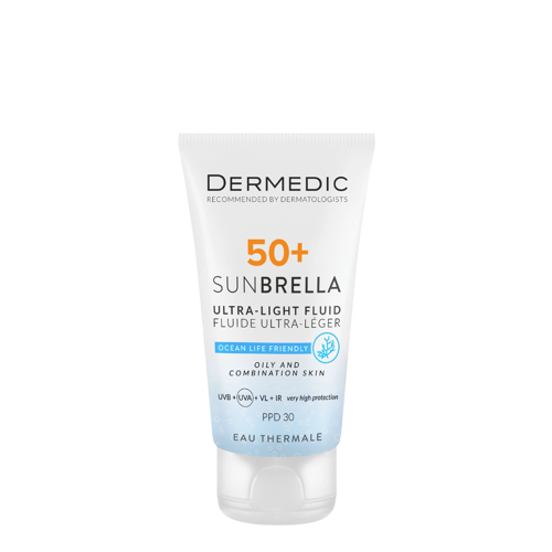 Dermedic - Sunbrella - Ultralekki Krem SPF 50+ dla Skóry Tłustej i Mieszanej - 40ml