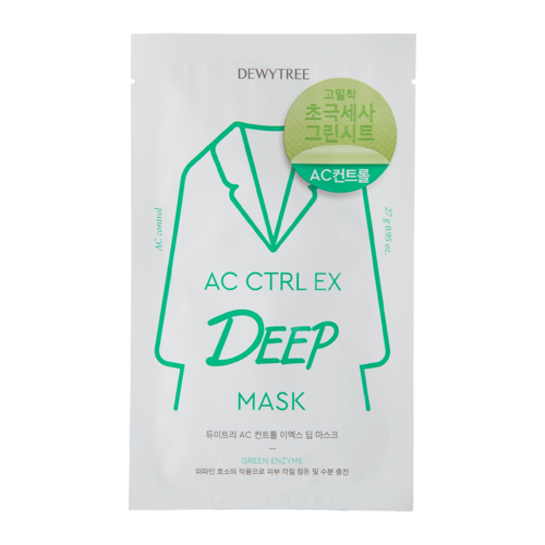 Dewytree - AC Ctrl Deep Mask - Oczyszczająca Maska w Płachcie - 1szt/27g