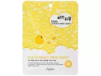 Esfolio - Pure Skin Egg Essence Mask Sheet - Maska w Płachcie z Ekstraktem z Zółtka Jaja - 25ml