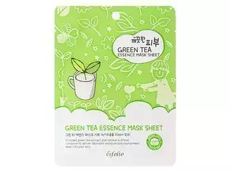 Esfolio - Pure Skin Green Tea Essence Mask Sheet  - Maska w Pachcie z Zieloną Herbatą - 25ml