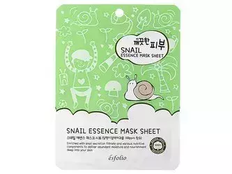 Esfolio - Pure Skin Snail Essence Mask - Maska w Płacie ze Śluzem Ślimaka - 25ml