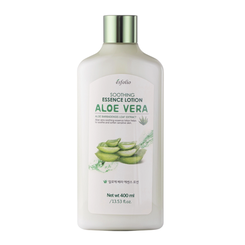 Esfolio - Soothing Essence Lotion Aloe Vera - Łagodząca Esencja do Twarzy z Aloesem - 400ml