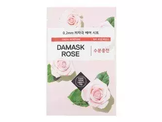 Etude House - 0.2mm Therapy Air Mask - Damask Rose - Nawilżająca Maska z Ekstraktem z Kwiatów Róży Damasceńskiej - 20ml