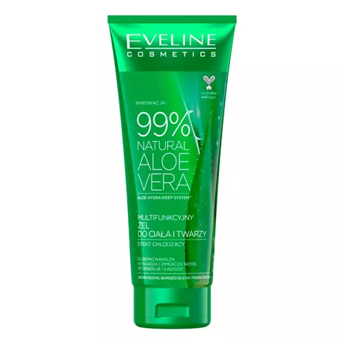 Eveline Cosmetics - 99% Natural Aloe Vera - Multifunkcyjny Żel do Ciała i Twarzy - 250ml
