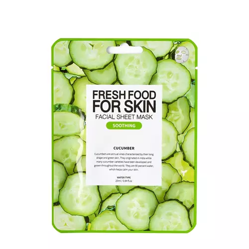 Farmskin - Fresh Food For Skin Facial Sheet Mask Cucumber - Kojąca Maska w Płachcie - 25ml