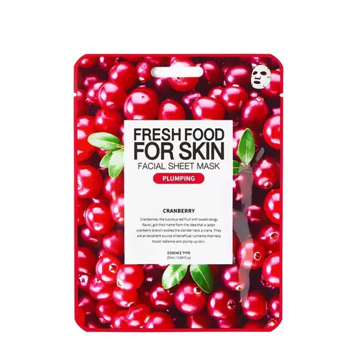 Farmskin - Freshfood For Skin Facial Sheet Mask Cranberry - Ujędrniająca Maska w Płachcie - 25ml