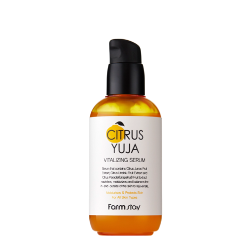 Farmstay - Citrus Yuja Vitalizing Serum - Rewitalizujące Serum do Twarzy z Ekstraktem z Owoców Yuzu - 100ml