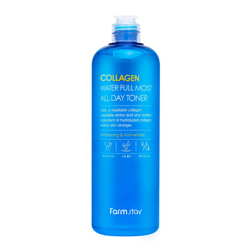 Farmstay - Collagen Water Full Moist Toner - Nawilżający Tonik do Twarzy z Kolagenem - 500ml