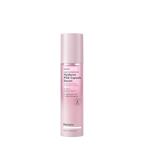 Hanskin - Real Complexion Hyaluron Pink Capsule Serum - Nawilżające Serum do Twarzy - 50ml