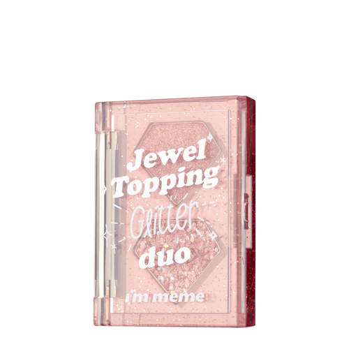 I'm Meme - Jewel Topping Glitter Duo - Paleta Cieni Brokatowych - 01 Rose Jewel - 3g