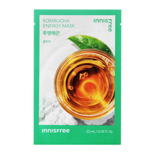 Innisfree - Squeeze Energy Mask - Kombucha - Clarifying - Oczyszczająca Maska w Płachcie - 22ml