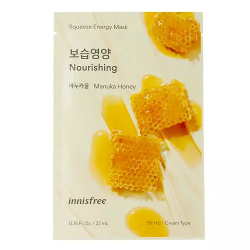 Innisfree - Squeeze Energy Mask - Manuka Honey - Nourishing - Odżywcza Maska w Płachcie - 22ml