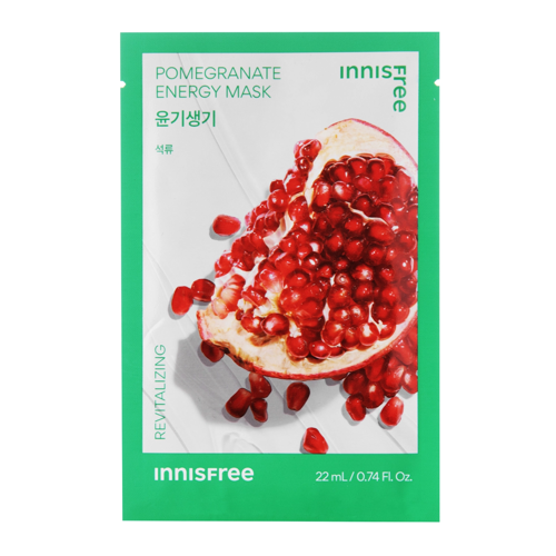 Innisfree - Squeeze Energy Mask - Pomegranate - Revitalizing - Rewitalizująca Maska w Płachcie - 22ml