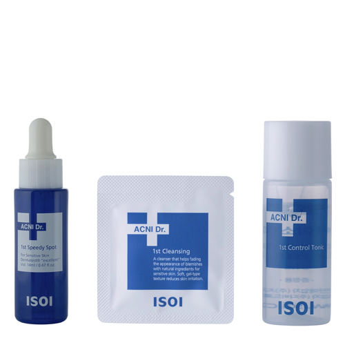 Isoi - Acni Dr. 1st Speedy Spot Set - Zestaw Produktów na Niedoskonałości - 14ml+1,3mlx3+8ml