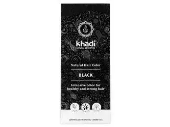 Khadi - Herbal Hair Colour - Black - Naturalna, Ziołowa Farba do Włosów - Czarna - 100g