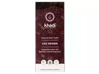 Khadi - Natural Hair Colour - Ash Brown - Naturalna, Ziołowa Farba do Włosów - Popielaty Brąz - 100g