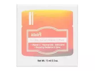 Klairs - Freshly Juiced Vitamin E Mask - Rozświetlająca Maska do Twarzy z Witaminą E, Niacynamidem i Adenazyną - 15ml
