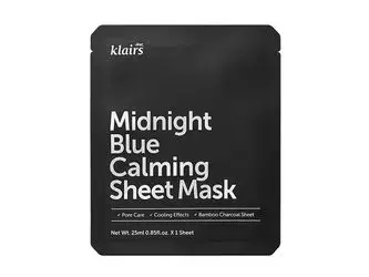Klairs - Midnight Blue Calming Sheet Mask - Kojąca Maska w Płachcie - 25ml