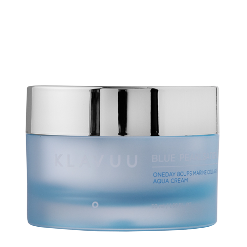 Klavuu - Blue Pearlsation One Day 8 Cups Marine Collagen Aqua Cream - Nawilżający Krem do Twarzy z Kolagenem - 50ml