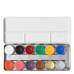 Kryolan - Aquacolor Palette - Paleta Wodnych Farb do Twarzy i Ciała - Kolor SN - 40ml