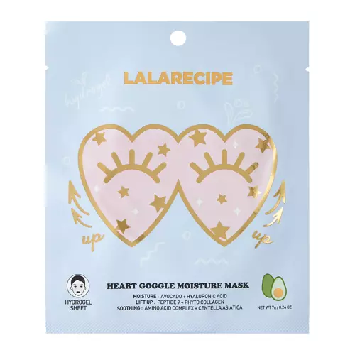 LalaRecipe - Heart Goggle Moisture Mask - Hydrożelowa Maska w Płachcie pod Oczy - 7g