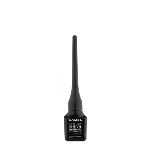 Lamel - Liquid Eyeliner with Hard Brush - Eyeliner z Twardym Pędzelkiem - 01 Extra Black - 3,5ml