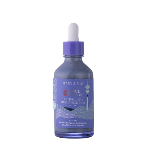 Mary&May - Retinol 0,1% Bakuchiol Cica Serum - Napinające Serum do Twarzy z Retinolem - 80ml