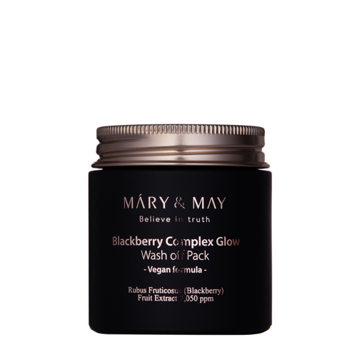 Mary&May - Vegan Blackberry Complex Glow Wash off Pack - Rozświetlająca Maseczka Glinkowa - 125g