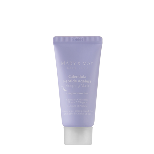 Mary&May - Vegan Calendula Peptide Ageless Sleeping Mask - Łagodząco-Ujędrniająca Maseczka na Noc - 30g